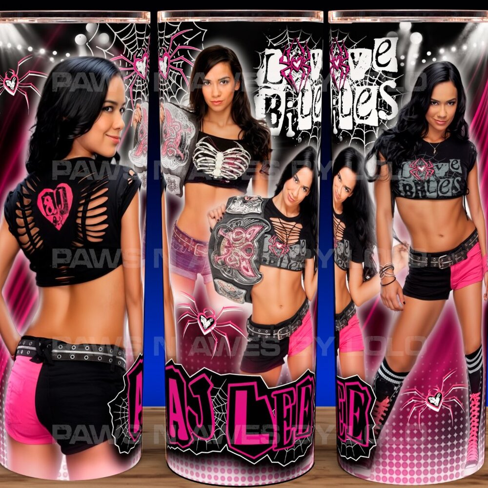 AJ Lee Wrestling Bad Girl Vixen - Love Bites Cup Mug Tumbler 20oz